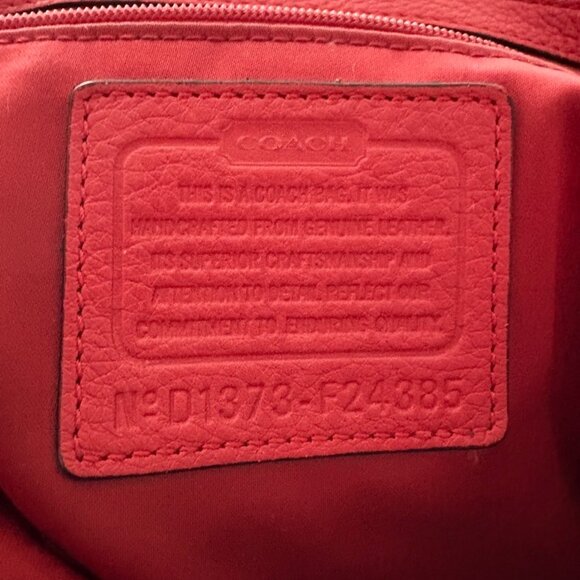 Coach Leather Crossbody Bag – Red – Style No. D1373-F24385 - Picture 4 of 4